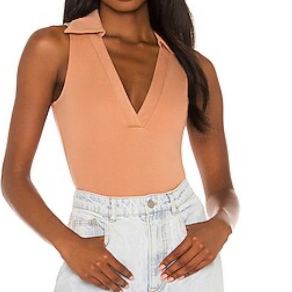 Iona bodysuit in camel - Picture 1 of 1